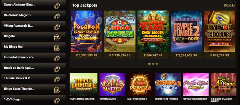 megariches casino games uk