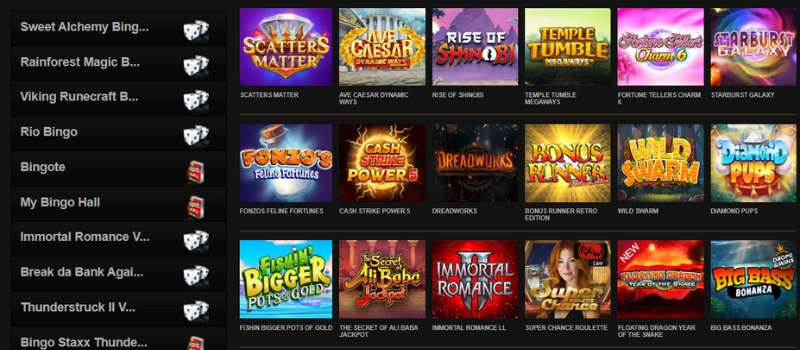 videoslots casino games uk